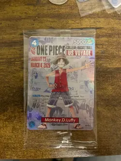 One Piece Monkey.D.Luffy (College Basketball US Voyage) Promotion P-055 - Image 1