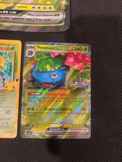 Pokemon set of 4 venusaur cards including base holo 15/102 and 25th anniversary - Image 4