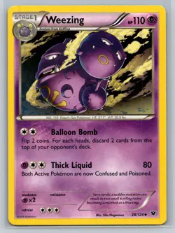 Weezing #28/124 XY - Fates Collide Uncommon - Pokemon Cards G22 - Image 1