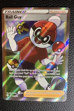 Pokemon Ball Guy 065/072 Shining Fates Full Art Ultra Rare Holo Card - Image 3