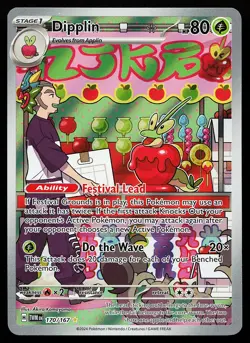 Dipplin 170/167 Holo Illustration Rare Twilight Masquerade Pokemon Card - Image 1