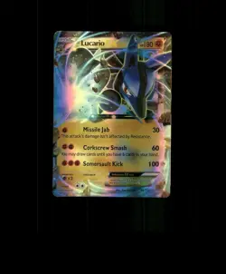 FAN-ART READ DESCRIPTION BELOW HOLO Lucario Card Lucario Pokemon Card p3 - Image 1