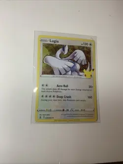 Lugia 022/025 HOLO RARE Celebrations Pokemon TCG Card NM - Image 1