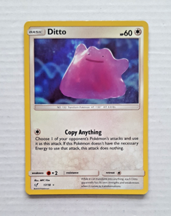Pokemon TCG Detective Pikachu - Ditto 17/18 Ultra Rare Holo Card (2019) LP/MP - Image 1