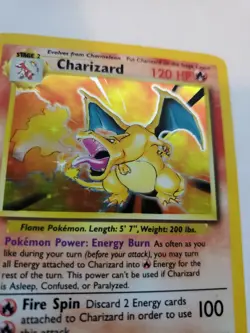 Charizard Base Set Holo Pokemon Card Base WOTC - Image 3