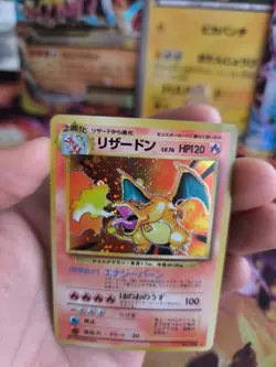 Pokemon Karte Card Charizard Glurak Expansion Set Base Holo Wotc japanese Exc- - Image 2