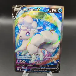 Alolan Vulpix V 173/195 (Full Art) Pokemon Card - Silver Tempest - NM - Image 1
