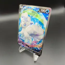 Alolan Vulpix V 173/195 (Full Art) Pokemon Card - Silver Tempest - NM - Image 2