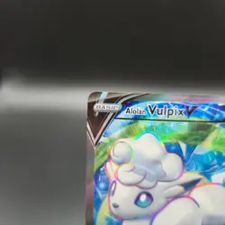 Alolan Vulpix V 173/195 (Full Art) Pokemon Card - Silver Tempest - NM - Image 3
