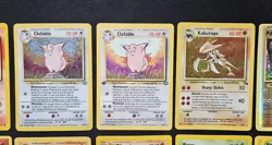 1999 Pokemon Vintage Lot 1st Edition And Holo Clefable, Holo Kabutops 15 Cards. - Image 2