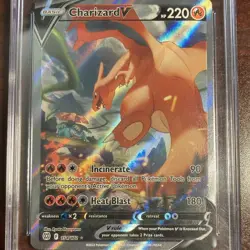 Pokemon CGC 8 Charizard V Full Art Holo Swsh09 Brilliant Stars 154/172 - Image 3
