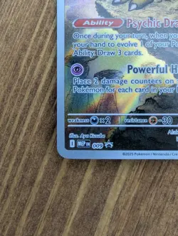 Alakazam - Pokemon Center Stamped Mega Evolution Black Star Promo 009 NM-M - Image 5