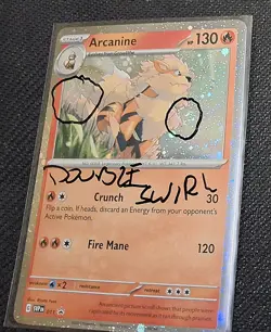 Arcanine *DOUBLE SWIRL* #011 (Black Star Promo) SVP [COSMOS HOLO] Pokemon NM - Image 2