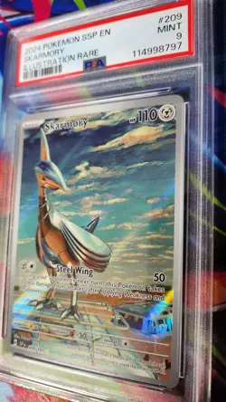 Skarmory 209/191 Scarlet & Violet Surging Sparks Pokemon TCG - PSA 9 - Image 2