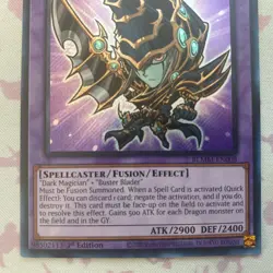 Yu-Gi-Oh! TCG Dark Paladin BLMM-EN008 1st Edition Secret Rare Chibi Art - Image 3