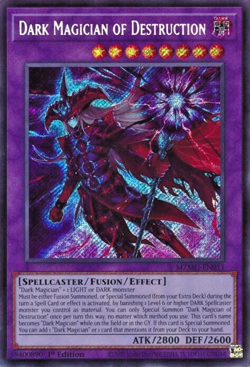 Yugioh TCG - Dark Magician of Destruction - Maze of Muertos - Secre Rare - NM/M - Image 1