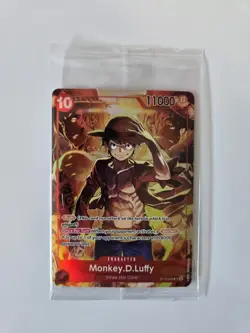 One Piece TCG Monkey D Luffy ST10-006 SR Treasure Booster Set Promo SEALED - Image 1