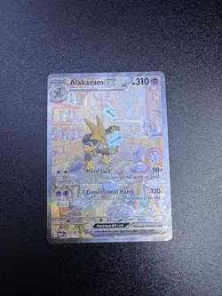Pokemon TCG Alakazam EX 151 Holo Card Scarlet & Violet 201/165 NM/Mint - Image 1