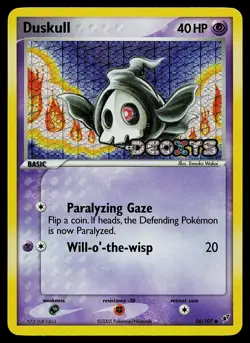 Pokemon Card - Duskull Deoxys 58/107 Common Reverse Holo Stamped - Image 1