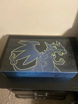 Pokemon Charizard Mega Charizard X Elite Trainer Collection Box Cards - Image 1