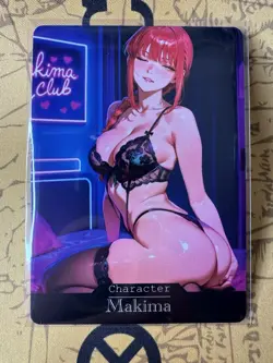 Makima Chainsaw Man hentai Anime Doujin Waifu ACG Custom Card - Image 1