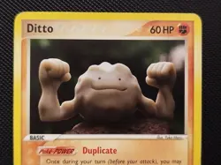 (LP) Ditto Geodude 62/113 2005 EX Delta Species Pokemon Card Yuka Morii - Image 3