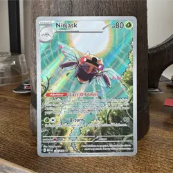 Pokemon Ninjask 137/132 Me01 Mega Evolution Illustration Rare Holo English Card - Image 1