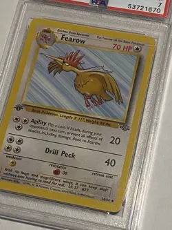 1999 Pokemon Card 1st Edition Fearow PSA 7, Jungle Set 36/64 - Image 2