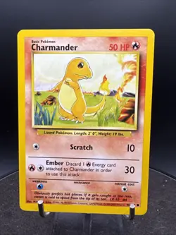 Charmander 46/102 4th Print 1999-2000 Pokemon Card Base Set Common WOTC NM - Image 1