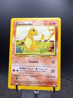 Charmander 46/102 4th Print 1999-2000 Pokemon Card Base Set Common WOTC NM - Image 3