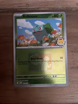 Bulbasaur 001/132 MEG 2026 Pokemon Day League Promo PLAY Stamp Pokemon Card - Image 1
