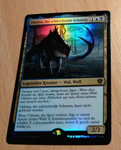 Mtg Magic: # FOIL # Ukkima, der schleichende Schatten / Stalking Shadow, DEUTSCH - Image 1