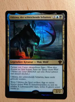 Mtg Magic: # FOIL # Ukkima, der schleichende Schatten / Stalking Shadow, DEUTSCH - Image 2