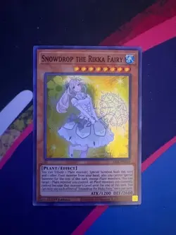 Yugioh - Snowdrop the Rikka Fairy SESL-EN019 Super Rare NM - Image 1