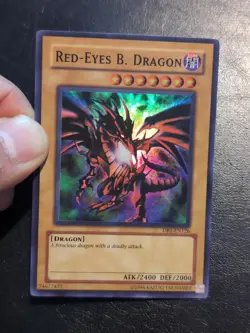 Yu-Gi-Oh! SUPER RARE HOLO CARD RED EYES B. DRAGON DB1-EN126 LP - Image 3