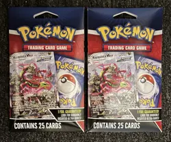 Pokemon TGC 25 Card Envelope - One Foil Guaranteed New Sealed-2 Packs! 50 Cards! - Image 1