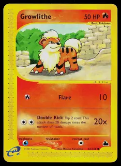 Pokemon Card - Growlithe Skyridge 62/144 Common - Image 1