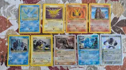 Pokemon Vintage Holo Lot Of 9 Cards EX ✨ LP To DMG (Articuno, Moltres, Zapdos) - Image 1