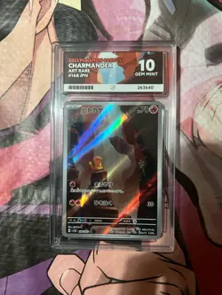 Charmander 168/165 Scarlet & Violet Japanese 151 ACE 10 Gem Mint Pokemon Card - Image 1