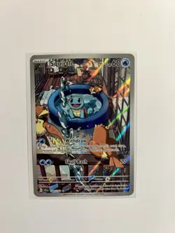 Pokemon TCG Squirtle Stellar Crown Illustration Card 148/142 - Image 3