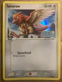 Spearow Pokemon Card Crystal Guardians 61/100 Holo LP - Image 1