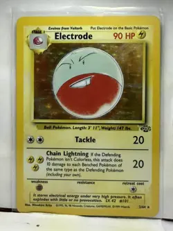 Electrode 2/64 Holo Rare Jungle Pokemon Card - Image 1