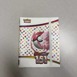 SCARLET VIOLET 151 BINDER FOR POKEMON CARDS TCG NINTENDO EMPTY FOLDER MEW DESIGN - Image 1