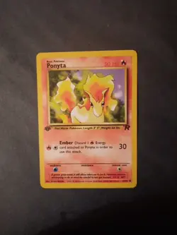 Pokemon Card Team Rocket 1st Edition Regular Finish Ponyta 64/82 - Image 4