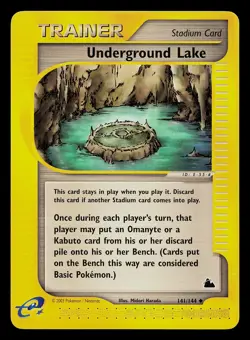 Pokemon Card - Underground Lake Skyridge 141/144 Uncommon Non-Holo - Image 1