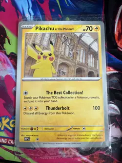 Pokemon TCG Pikachu At The Museum Jumbo Promo Card Sealed Brand New - Image 1