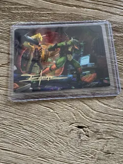 Michelangelo Game Master Gold Stamped Signature Art Card MTG Magic TMNT 13/54 - Image 1
