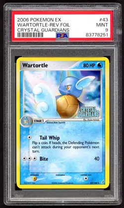 Pokemon Cards - PSA 9 Wartortle 43/100 - Crystal Guardians Reverse - MINT - PSA9 - Image 1
