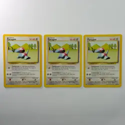 Pokemon TCG Porygon Base Set #39/102 3-Card Lot WOTC Vintage 1999 - Image 1