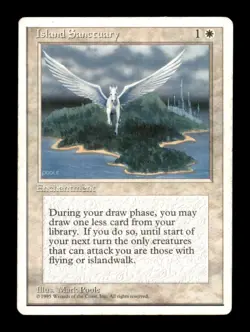 MTG Island Sanctuary LP Light Play Fifth Edition [2608] - Image 1